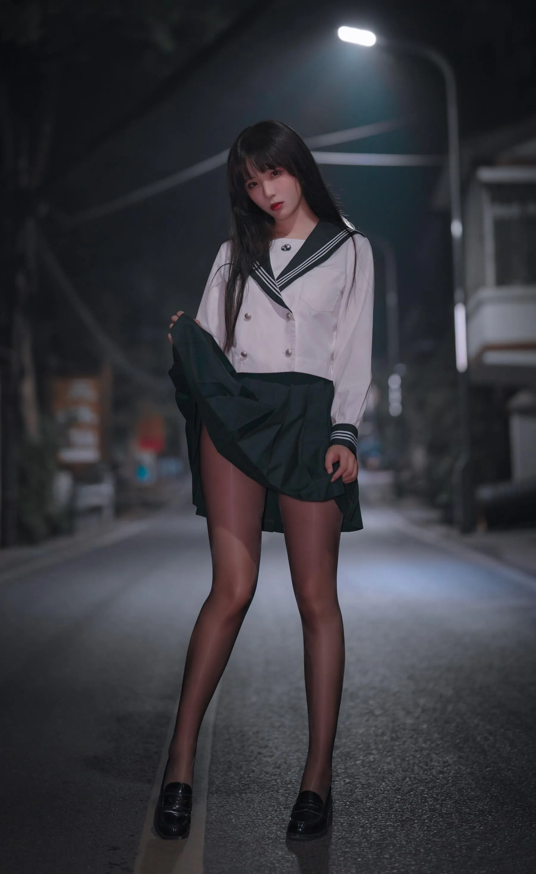 轩萧学姐 – NO.38 公路JK [57P]插图3